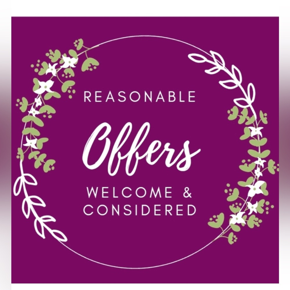 Reasonable offers  welcome and considered!!